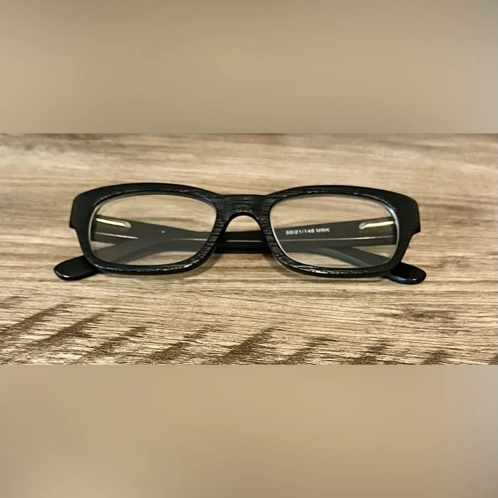 Enhance 3854 50/21/145 Black Frame Rectangular Glasses / Carrying Case
